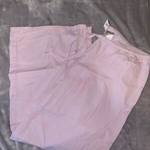 H&M Pink Striped Pants